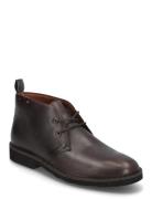 Talan Leather Chukka Boot Snørestøvler Brown Polo Ralph Lauren