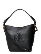 Leather Medium Witley Bucket Bag Bags Small Shoulder Bags-crossbody Bags Black Lauren Ralph Lauren