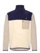 Magic Poly Fleece-Lsl-Sws Tops Sweatshirts & Hoodies Fleeces & Midlayers Beige Polo Ralph Lauren