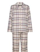 Check Flannel Pyjamas Pyjamas Nattøj White Missya