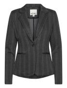 Ihruti Bl14 Blazers Single Breasted Blazers Grey ICHI