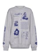 Loisto Unikko Placement Tops Sweatshirts & Hoodies Sweatshirts Grey Marimekko