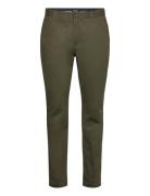 Core - Stuart - Stretch Cotton Chino Bottoms Trousers Chinos Khaki Green Scotch & Soda