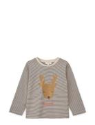 Apia Placement Longsleeve T-Shirt Tops T-shirts Long-sleeved T-Skjorte Beige Liewood