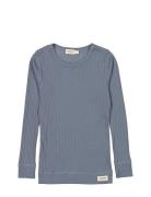 Plain Tee Ls Tops T-shirts Long-sleeved T-Skjorte Navy MarMar Copenhagen