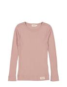 Plain Tee Ls Tops T-shirts Long-sleeved T-Skjorte Pink MarMar Copenhagen