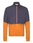 M Mer 200 Realfleece Descender Ls Half Tops Sweatshirts & Hoodies Fleeces & Midlayers Orange Icebreaker