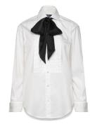 Classic Fit Necktie Tuxedo Shirt Tops Shirts Long-sleeved White Polo Ralph Lauren