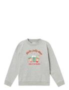 Nkfruljul Ls Nreg Sweat Bru Box Tops Sweatshirts & Hoodies Sweatshirts Grey Name It