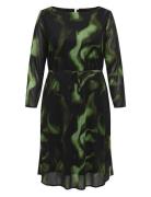 Carforest Life Ls Boatneck Blk Dress Jrs Knælang Kjole Green ONLY Carmakoma