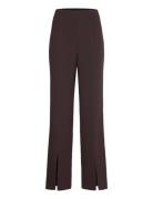 Whisper Front Split Trouser Bottoms Trousers Straight Leg Brown French Connection