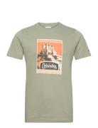 Csc Seasonal Logo Tee Sport T-Kortærmet Skjorte Green Columbia Sportswear