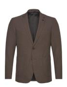 Marius Blazer Suits & Blazers Blazers Single Breasted Blazers Brown Clean Cut Copenhagen