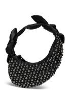 Studded Knotted Satchel, 2314 Knott Bags Small Shoulder Bags-crossbody Bags Black STINE GOYA