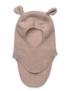 Balaclava Ears Wool Fleece Accessories Headwear Balaclava Beige Huttelihut