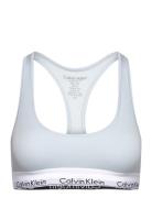 Unlined Bralette Lingerie Bras & Tops Soft Bras Tank Top Bras Blue Calvin Klein