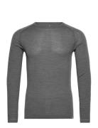 Men's Merino Long Sleeved Shirt Tops T-Langærmet Skjorte Grey Danish Endurance