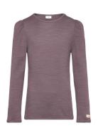 Nkfwyla Wo/Vi Ls Top Tops T-shirts Long-sleeved T-Skjorte Purple Name It