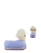 Frozen 3D Houseshoe Slippers Hjemmesko Purple Frost