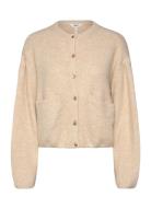 Objsaggia Lo L/S Knit Cardigan 135 Tops Knitwear Cardigans Cream Object