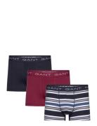 Multistripe Trunk 3-Pack Boxershorts Navy GANT