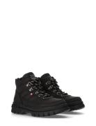 Tommy Hilfiger Kids Mid Winter Boots Vinterstøvler Med Snøre Black Tommy Hilfiger