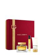 Gift Set The Edp + Body Lotion + Travel Spray Parfume Sæt Nude Dolce&Gabbana