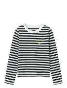 Nkflopine Ls Slim Short Top Tops T-shirts Long-sleeved T-Skjorte Black Name It
