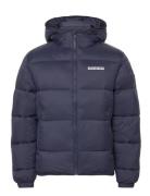 Suomi Hood Puffer Jacket Foret Jakke Navy Napapijri