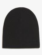 Essential Logo Knitted Beanie Accessories Headwear Beanies Black Superdry