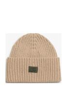 Workwear Nep Knitted Beanie Accessories Headwear Beanies Beige Superdry