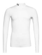 Ua Cg Armour Comp Mock Sport T-Langærmet Skjorte White Under Armour