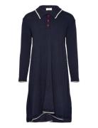 Merino Polo Dress Dresses & Skirts Dresses Casual Dresses Long-sleeved Casual Dresses Navy Copenhagen Colors