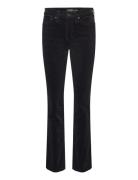 Stretch Corduroy Mid-Rise Straight Pant Bottoms Trousers Straight Leg Black Lauren Ralph Lauren