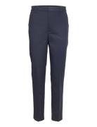 Double-Faced Stretch Cotton Pant Bottoms Trousers Slim Fit Trousers Blue Lauren Ralph Lauren