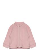 Jacket W/Zipper - Soft Wool Outerwear Fleece Outerwear Fleece Jackets Pink CeLaVi