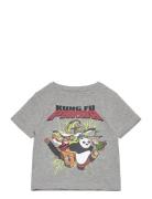 Nmmjac Kungfupanda Nreg Ss Top Box Sky Tops T-Kortærmet Skjorte Grey Name It