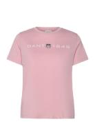 Reg Printed Graphic T-Shirt Tops T-shirts & Tops Short-sleeved Pink GANT