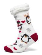 The Happy Penguin Cozy Sock Lingerie Socks Regular Socks White Christmas Sweats