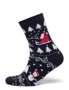 The Stylish Christmas Socks Lingerie Socks Regular Socks Navy Christmas Sweats