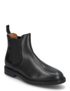 Calf Leather-Asher Chlsea-Bo-Mcb Støvlet Chelsea Boot Black Polo Ralph Lauren