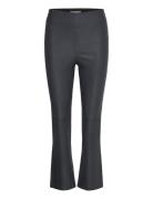 Mmsarina Stretch Leather Legging Bottoms Trousers Leather Leggings-Bukser Black MOS MOSH