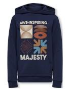 Kobmorgan L/S Hood Swt Tops Sweatshirts & Hoodies Hoodies Blue Kids Only