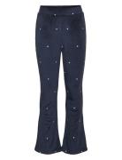 Vmvelvet Hw Flared Pants Jrs Girl Bottoms Sweatpants Navy Vero Moda Girl