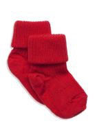 Wool Rib Baby Socks Socks & Tights Baby Socks Red Mp Denmark