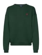 Fleece Crewneck Sweatshirt Tops Sweatshirts & Hoodies Sweatshirts Green Polo Ralph Lauren