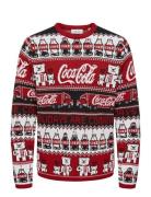 Onsxmas Reg 5 Cola Crew Knit Cs Tops Knitwear Half Zip Jumpers Red ONLY & SONS