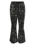 Vmbella Sequins Hw Flared Pant Jrs Girl Bottoms Trousers Black Vero Moda Girl