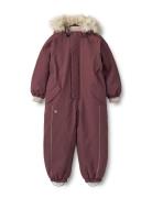 Snowsuit Moe Tech Outerwear Coveralls Snow-ski Coveralls & Sets Purple Wheat