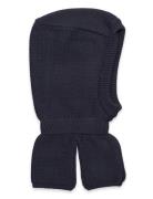 Balaclava - Wool W. Windstop Accessories Headwear Balaclava Navy Color Kids